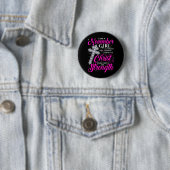November-Mädchen Lustiger Spruch Christlich Button (Beispiel)