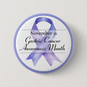 November Magenstockkrebs Monat Button (Vorderseite)