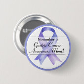 November Magenstockkrebs Monat Button (Vorne & Hinten)