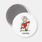 November Magnet (Vorderseite/Rückseite)