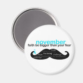 *November Männer im Monat Magnet (Vorderseite/Rückseite)