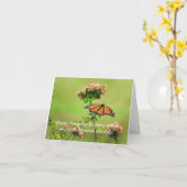 November Monarch Butterfly Geburtstagkarte Karte (Gelbe Blume)