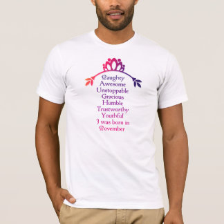 November Monat Geburtstagskurse 11 T-Shirt