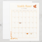 November-Monatsplaner (Vorne/Hinten)