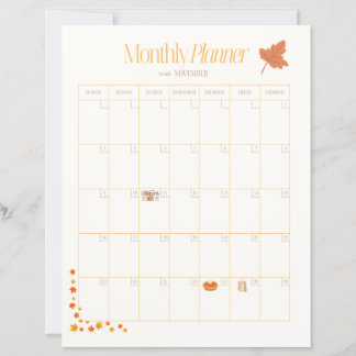 November-Monatsplaner
