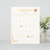 November Monthly Planner (Stehend Vorderseite)