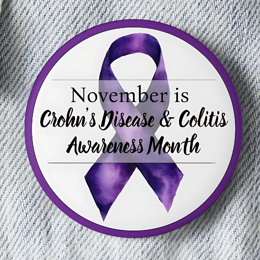 November Morbus Crohn & Colitis Awareness Month Button