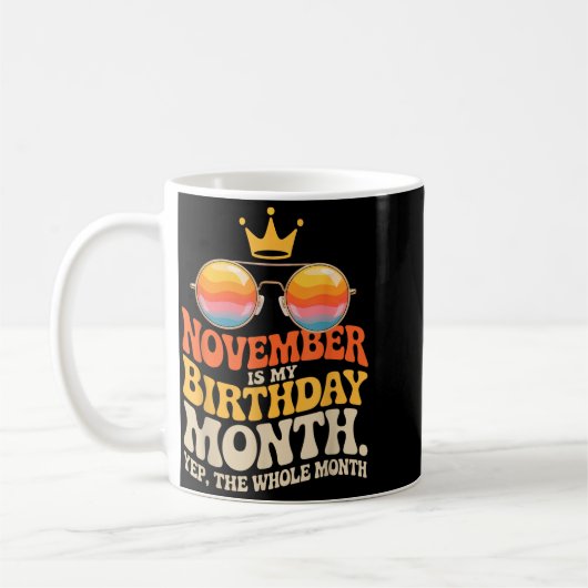 November My Birthday For New Year 2026 Kaffeetasse (Links)