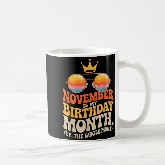 November My Birthday For New Year 2026 Kaffeetasse (Rechts)