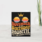 November My Birthday For New Year 2026 Karte (Vorderseite)