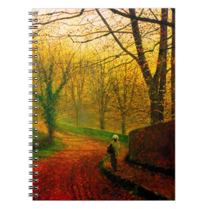 November Nachmittag Stapleton Park Grimshaw Notizblock