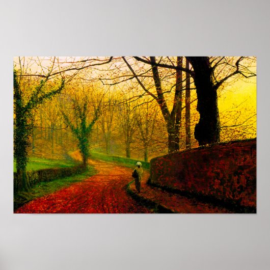 November Nachmittag Stapleton Park Grimshaw Poster (Vorne)