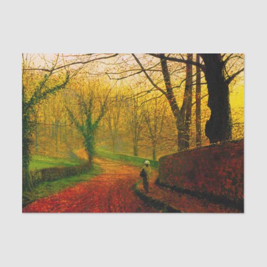 November Nachmittag Stapleton Park Grimshaw Seidenpapier (Vorderseite)