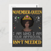 november queen im, die ich deine zulassung bin, br postkarte (Vorne/Hinten)