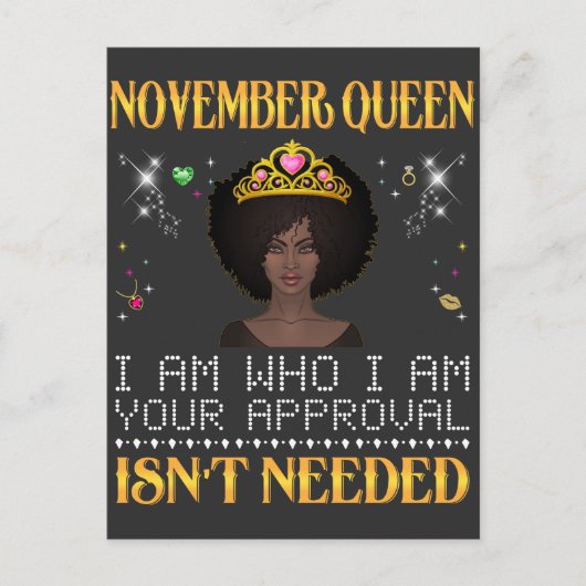 november queen im, die ich deine zulassung bin, br postkarte (Vorderseite)