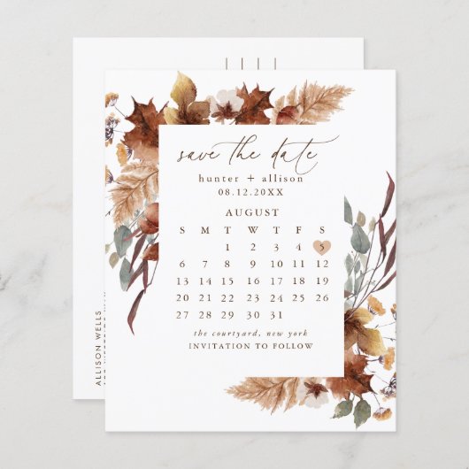 November Save the Date (Vorne/Hinten)