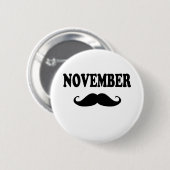 November-Schnurrbart!!! Button (Vorne & Hinten)
