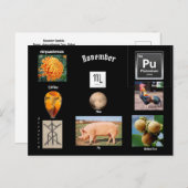 November Skorpio Geburtsmonat Postkarte (Vorne/Hinten)