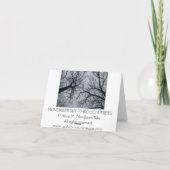 November Sky Through Trees Karte (Rückseite)