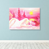 November Sommer Leinwanddruck (Insitu (Holzboden))