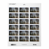 November Sunset Adressaufkleber (Vorne)