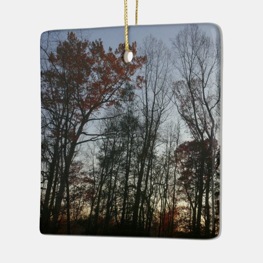 November Sunset Keramikornament (Links)