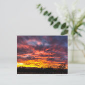 November Sunset Postkarte (Stehend Vorderseite)