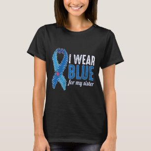 November T1d Bewusstsein Ribbon Blue für Schwester T-Shirt