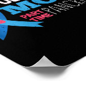 November T1d Vollzeit Mama Teilzeit Pankreas Diab Poster (Ecke)