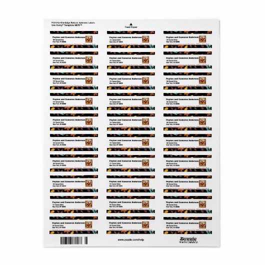 November Themed Personalisierte Adresse (Vorne)