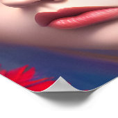 November Topaz Eyes Birthstone Butterfly Girl Poster (Ecke)