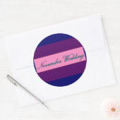 "November Wedding" Elegant Sticker - Maßgeschneide (Umschlag)