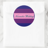 "November Wedding" Elegant Sticker - Maßgeschneide (Tasche)