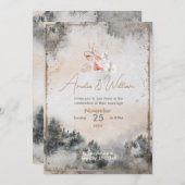 November Wedding Invitation Einladung (Vorne/Hinten)
