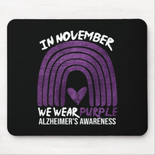 November Wir Tragen Lila Alzheimerheimer-Bewusstse Mousepad