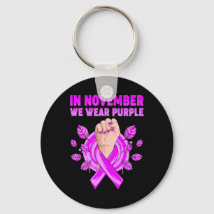 November Wir tragen Lila Alzheimerheimer-Bewusstse Schlüsselanhänger