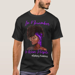 November Woche Lila Epilepsie Aufklärung Monat Ges T-Shirt