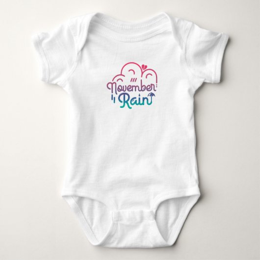 Novermber Rain Baby Strampler (Vorderseite)