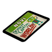 Novi Michigan Robot - Funny Vintag Magnet (Linke Seite)