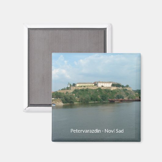 Novi Sad - Petervarazdin - Donau Magnet (Vorderseite/Rückseite)
