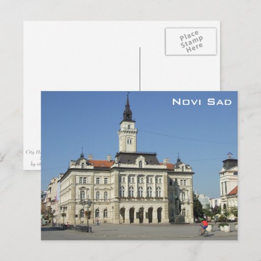 Novi Sad Postkarte (Vorne/Hinten)