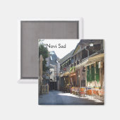 Novi Sad - Straße Magnet (Vorderseite/Rückseite)