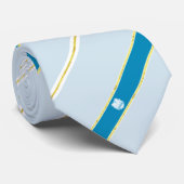Novi Sad stripes Flag Krawatte (Gerollt)