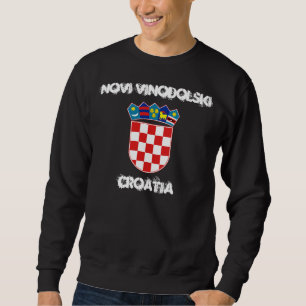 Novi Vinodolski, Kroatien mit Wappen Sweatshirt