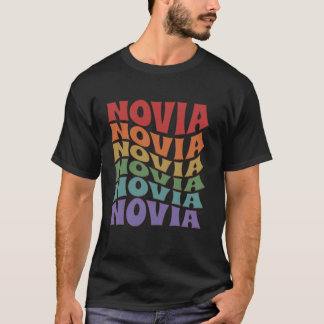 Novia Braut Spanische Latina Junggesellinnenabschi T-Shirt