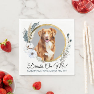 Novia Scotia Duck Tolling Retriever Wedding Napkin Serviette