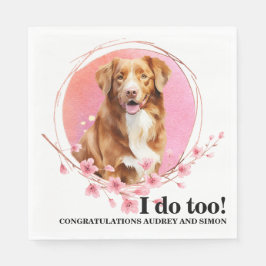 Novia Scotia Duck Tolling Retriever Wedding Napkin Serviette