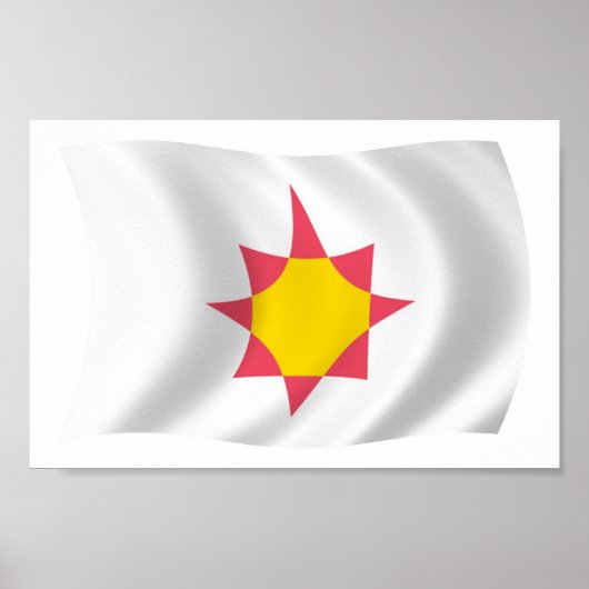 Novial Flag Poster Print (Vorne)