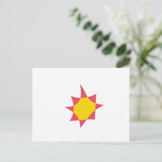 Novial Flag Postkarte (Stehend Vorderseite)