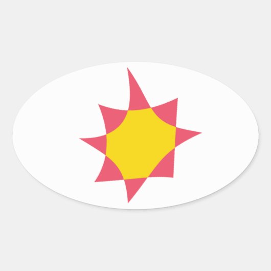 Novial Flag Sticker (Vorderseite)